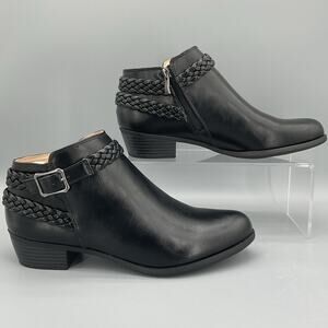 NEW Lifestride Women’s Adriana Ankle Boots Black Size 10W